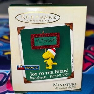Peanuts Keepsake Ornament - Joy to the Birds! Woodstock